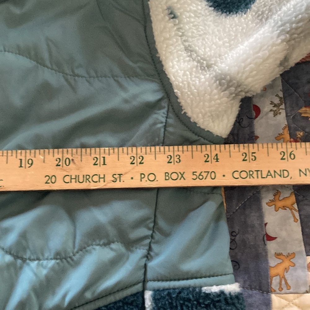 Ascend women’s XL hooded jacket outdoors hiking green peaks nylon fleece - Picture 6 of 11